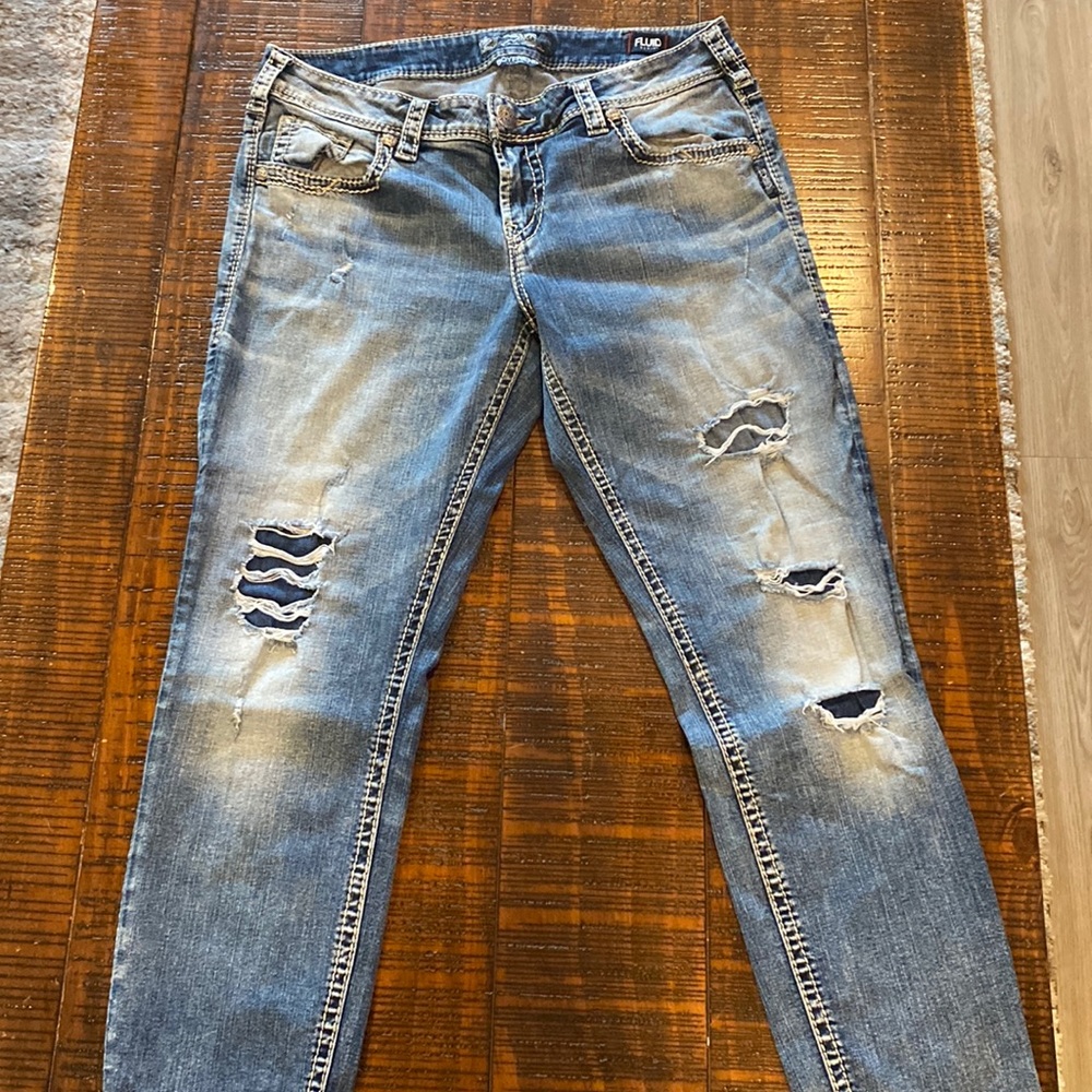 Ladies Silver jeans 30x29